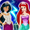 Žaidimas Jasmine vs. Ariel Fashion Battle