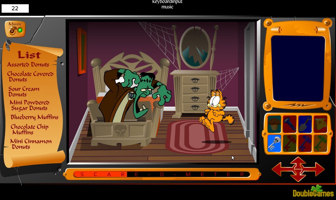 Joguinhos Viciantes: Garfield Scary Scavenger Hunt